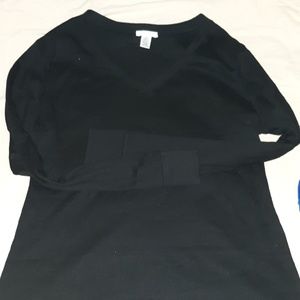 Womens long sleeved black shirt